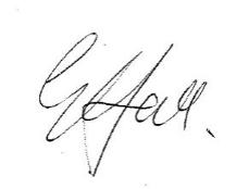 Signature of Gary Hall, Chief Executive Officer